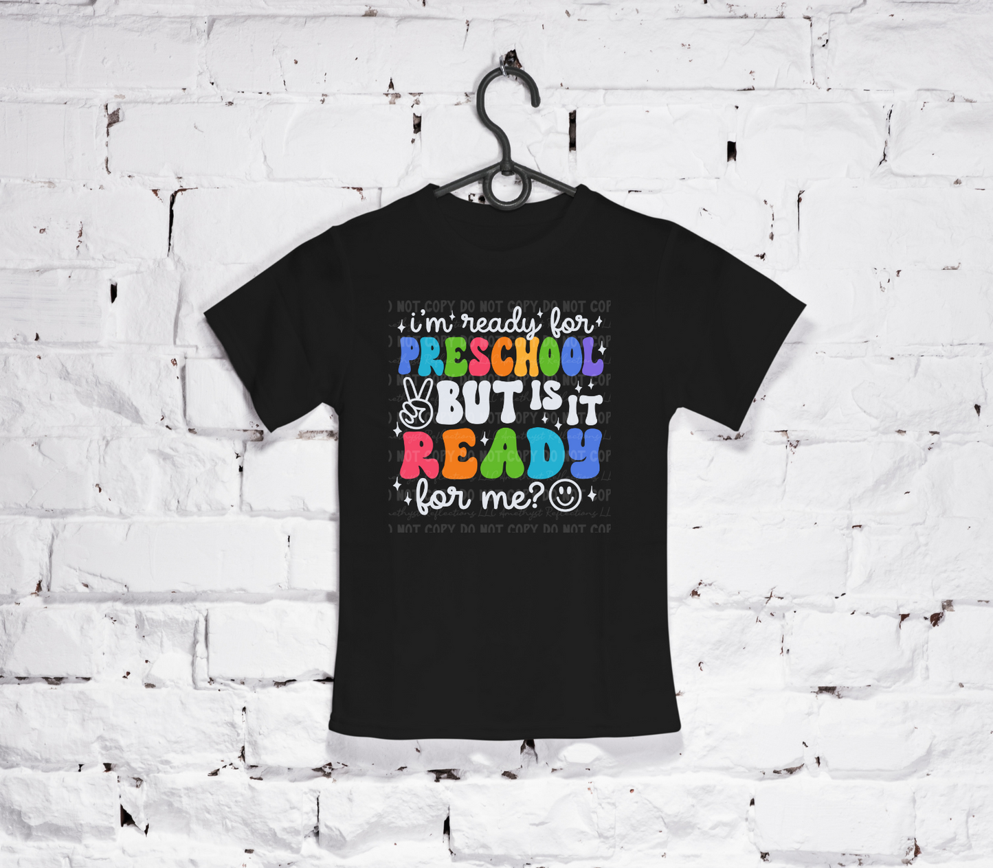I'm Ready for School, but is it ready for me? Retro Back to School (Black)