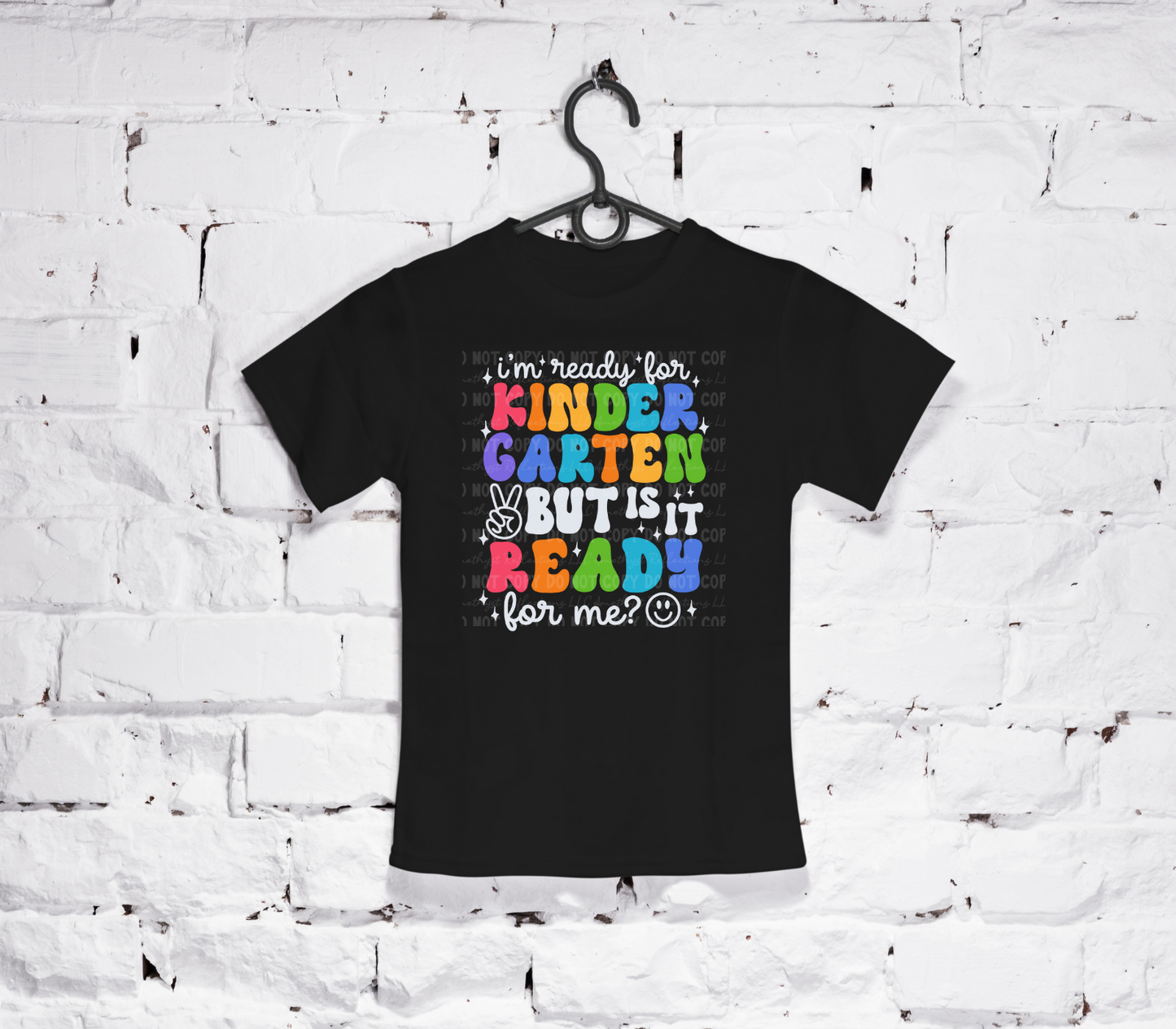 I'm Ready for School, but is it ready for me? Retro Back to School (Black)