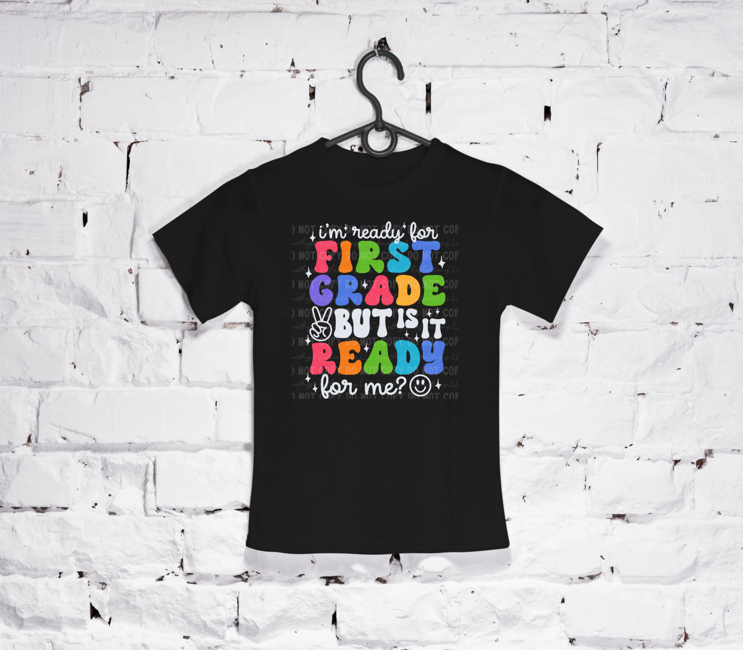 I'm Ready for School, but is it ready for me? Retro Back to School (Black)