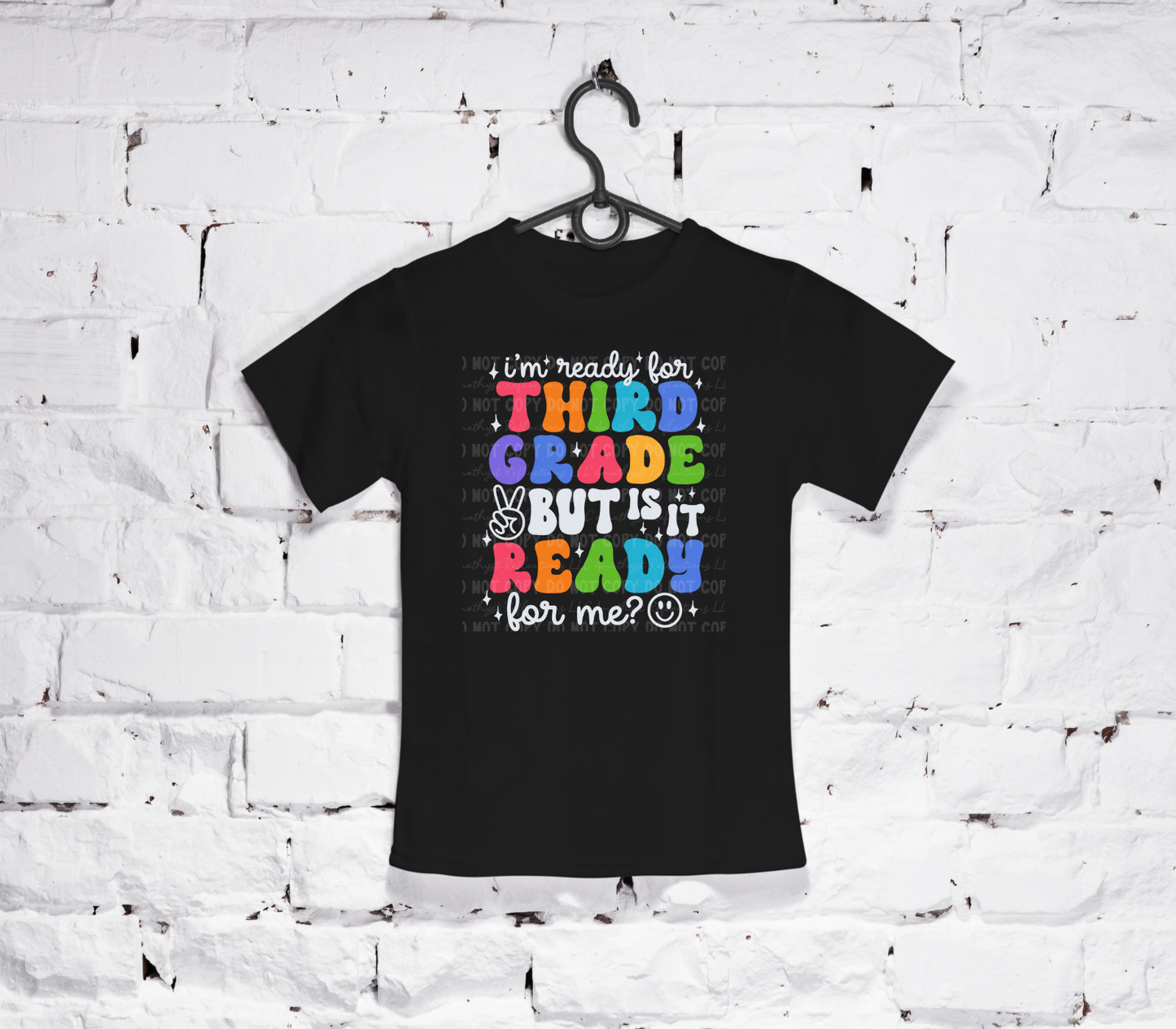 I'm Ready for School, but is it ready for me? Retro Back to School (Black)
