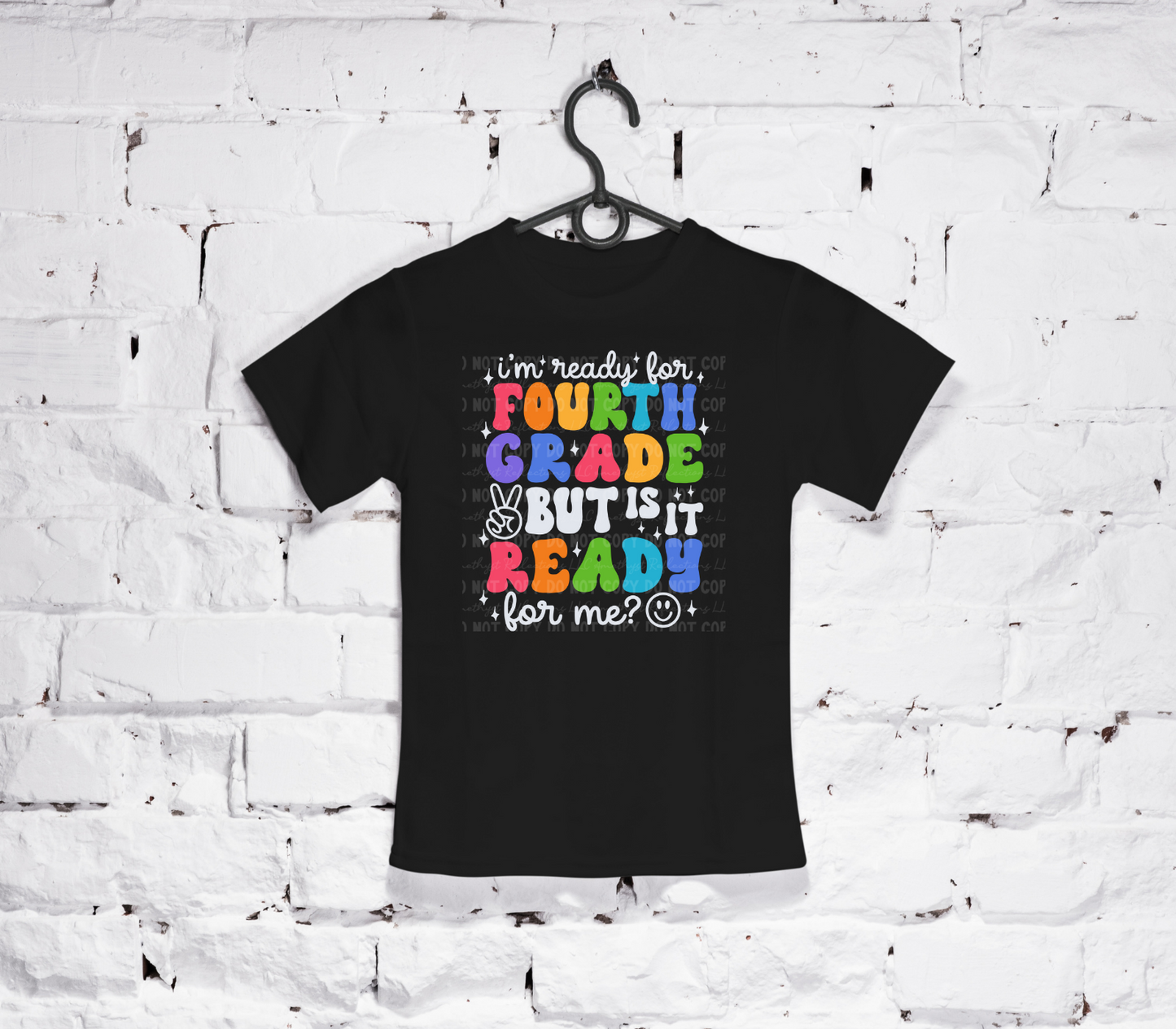 I'm Ready for School, but is it ready for me? Retro Back to School (Black)