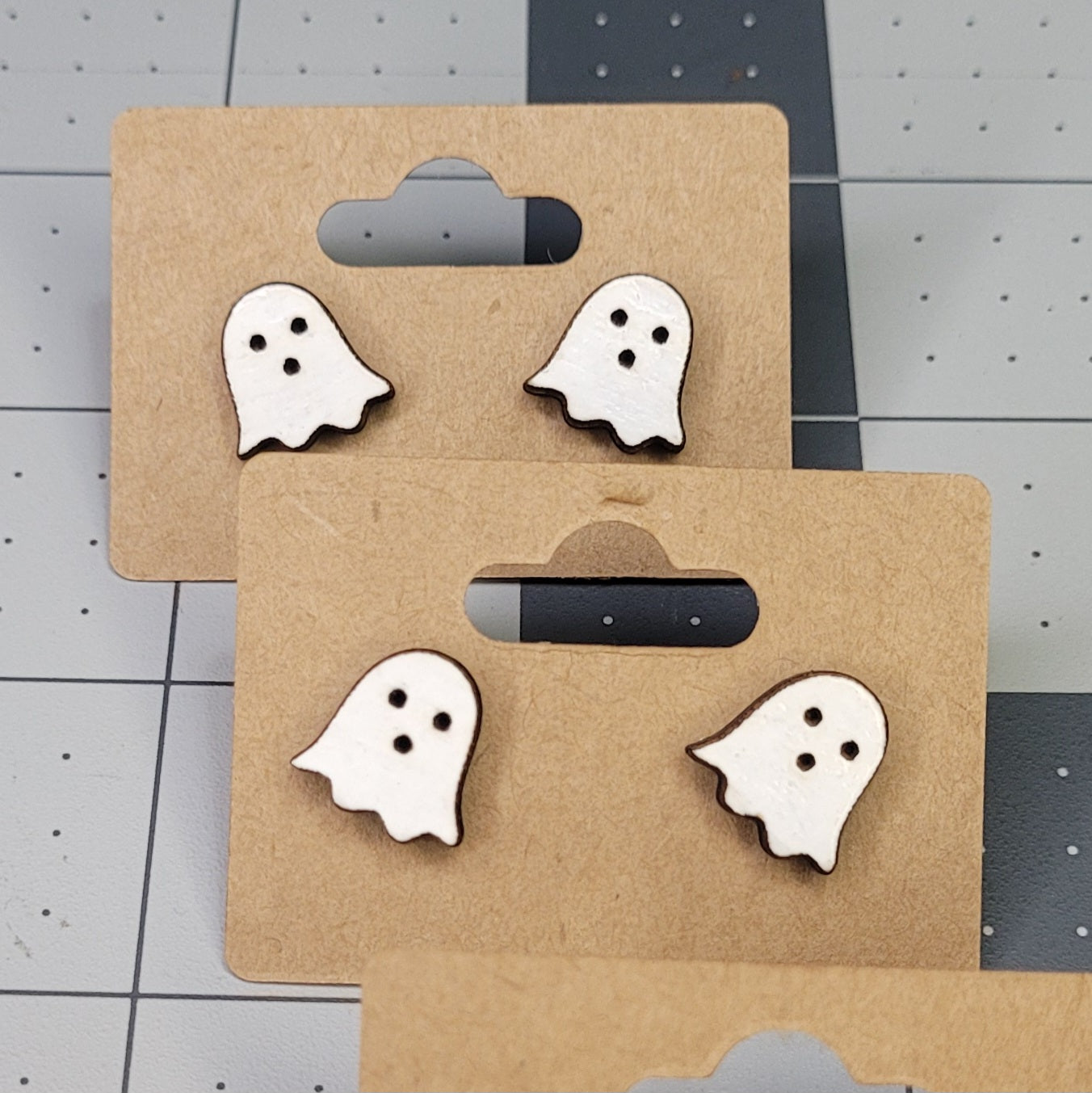 Ghost Earrings - 0.6in