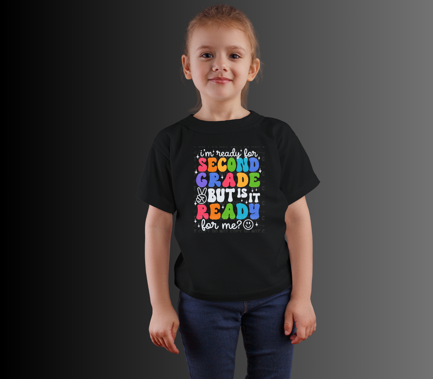 I'm Ready for School, but is it ready for me? Retro Back to School (Black)