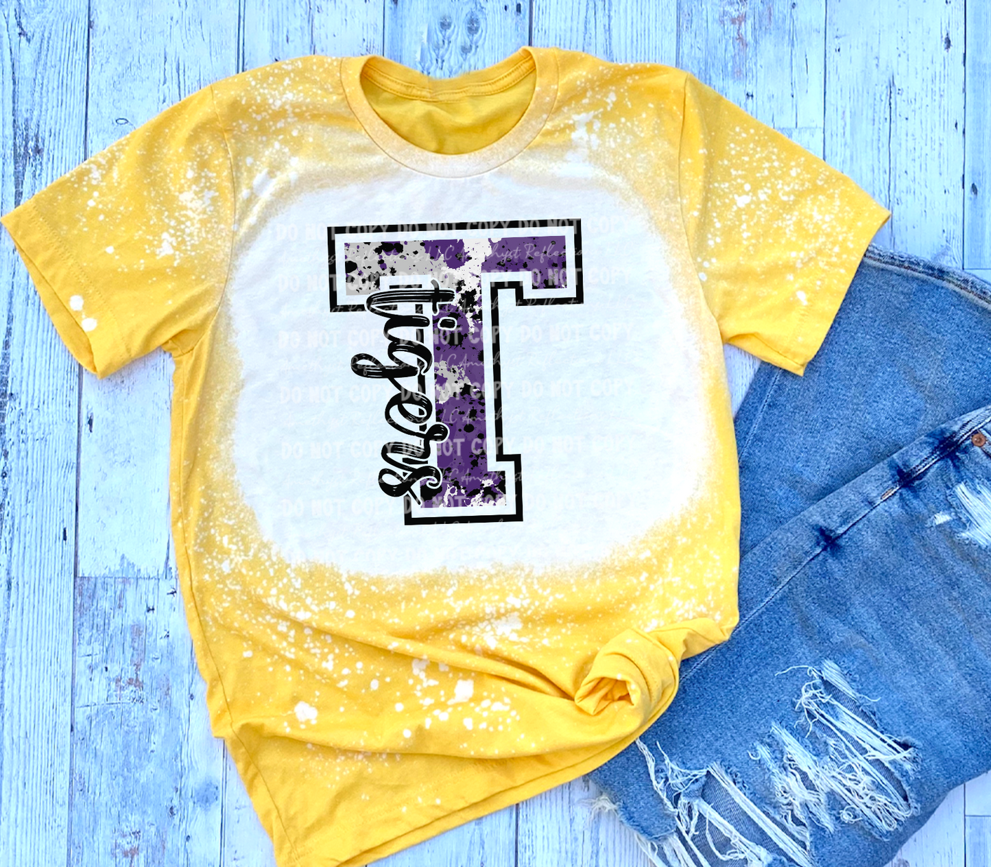 T is for Tigers Bleached - Youth Sizes