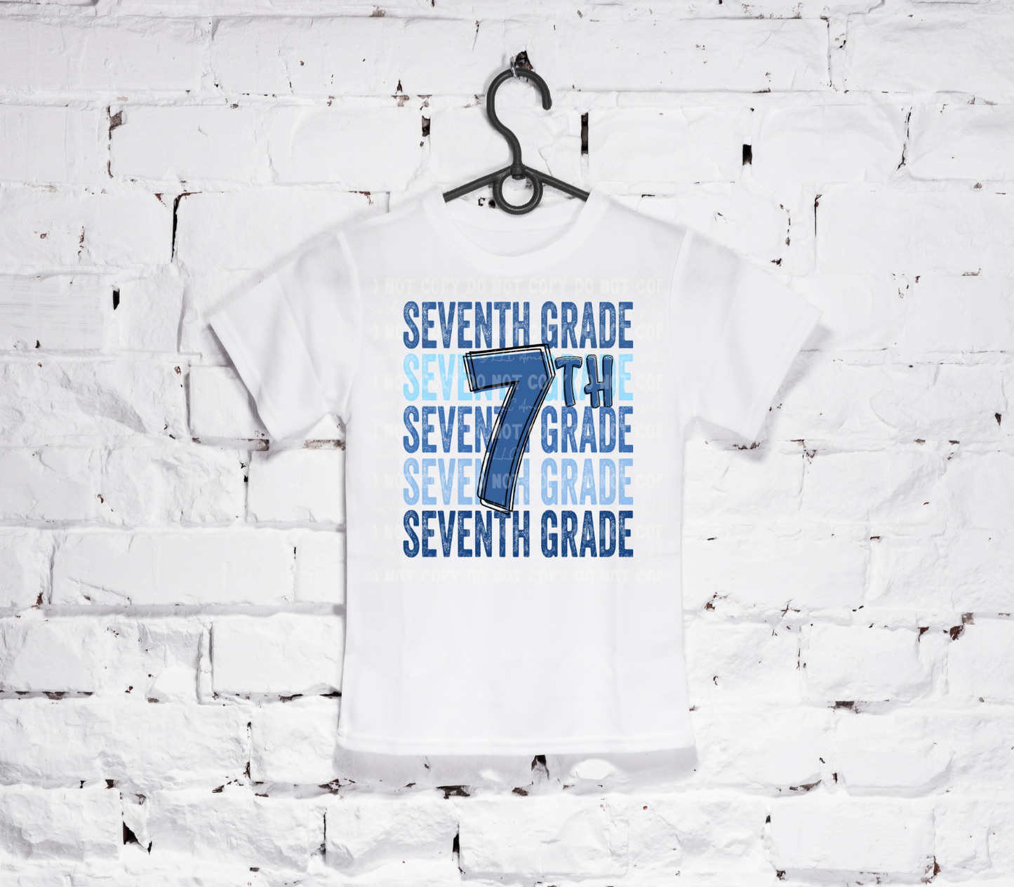 Back To School Stacked Blues (6th-12th) White