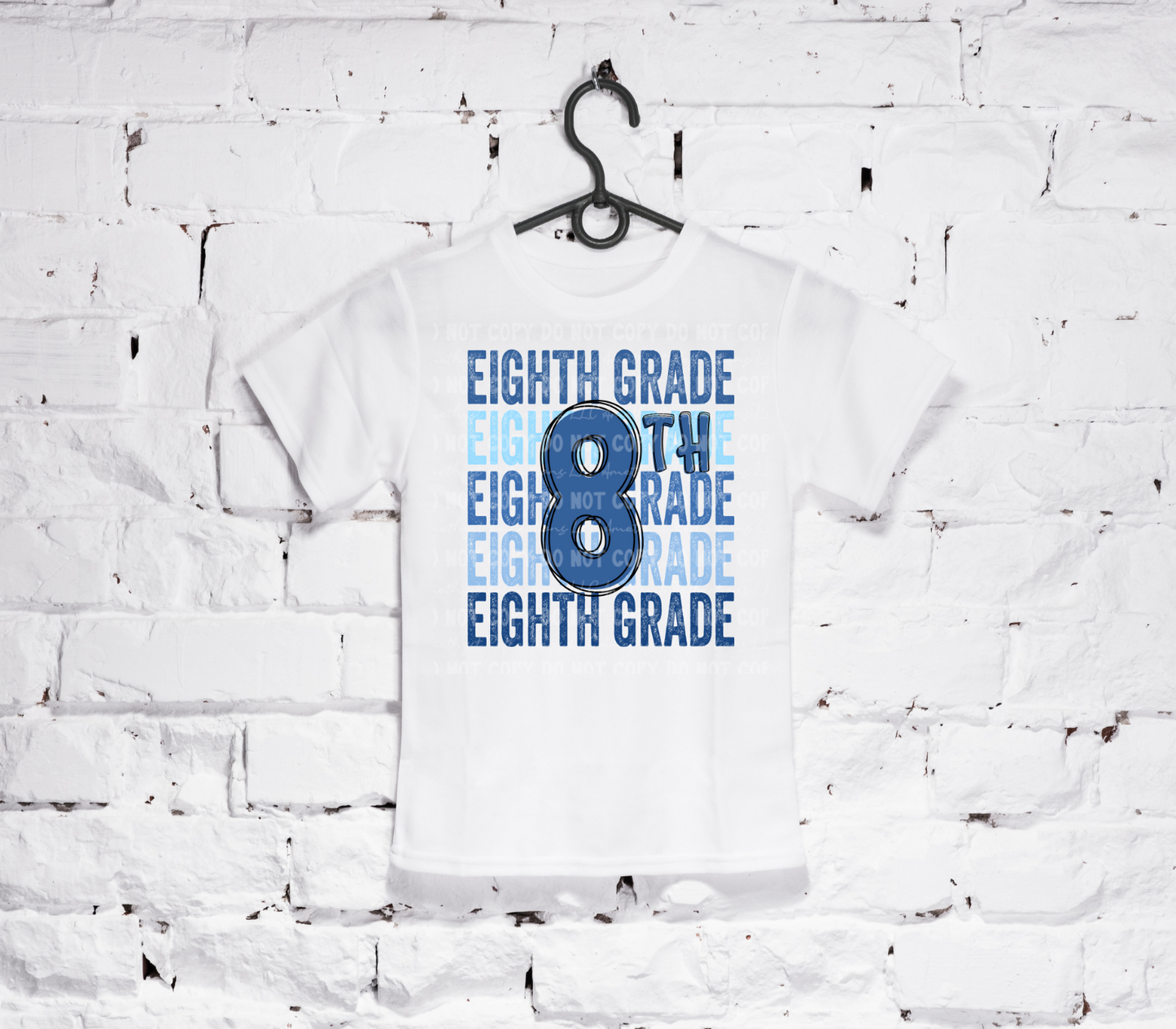 Back To School Stacked Blues (6th-12th) White