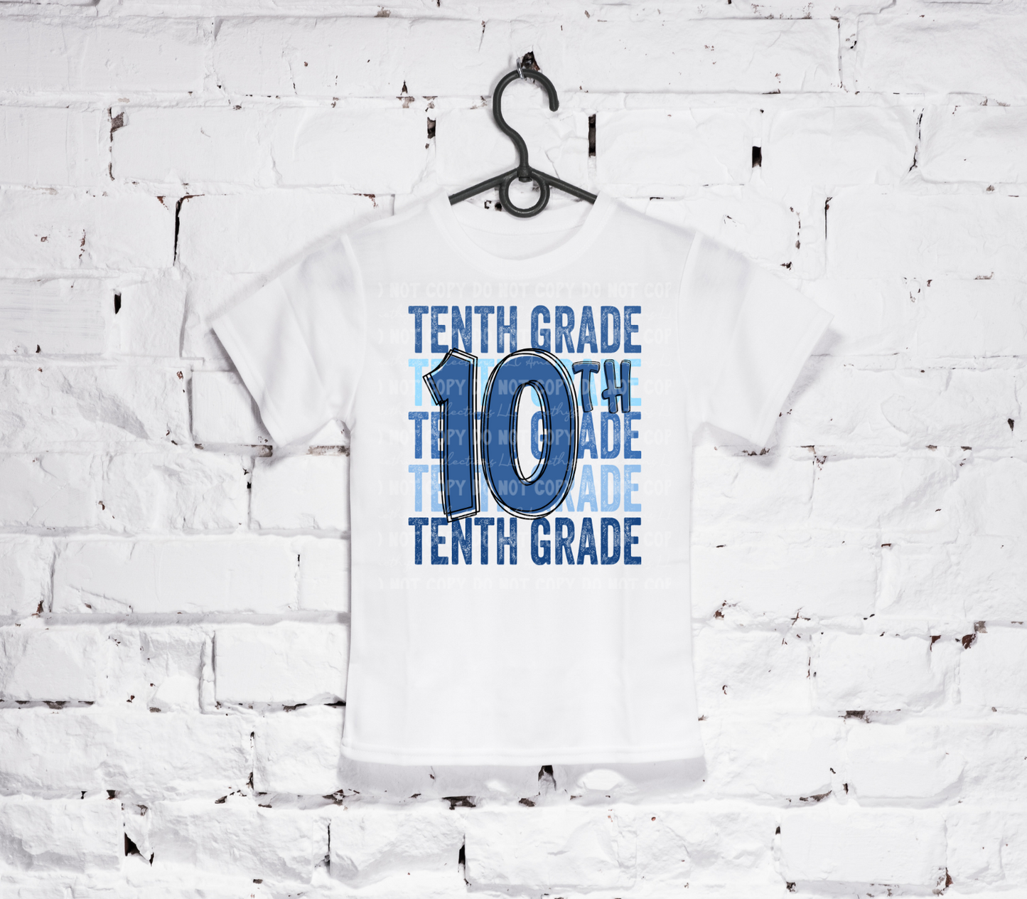 Back To School Stacked Blues (6th-12th) White