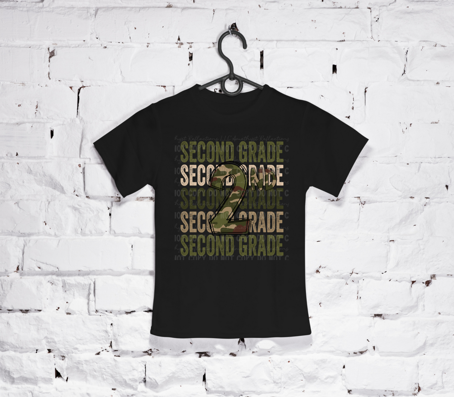 Back To School Stacked Camo (Daycare - 5th)