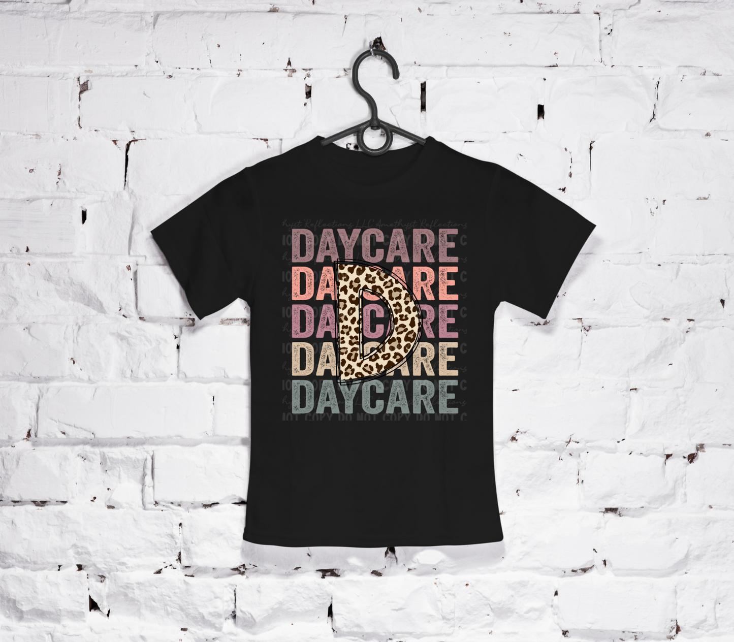 Back To School Stacked Pastel Leopard (Daycare-5th)