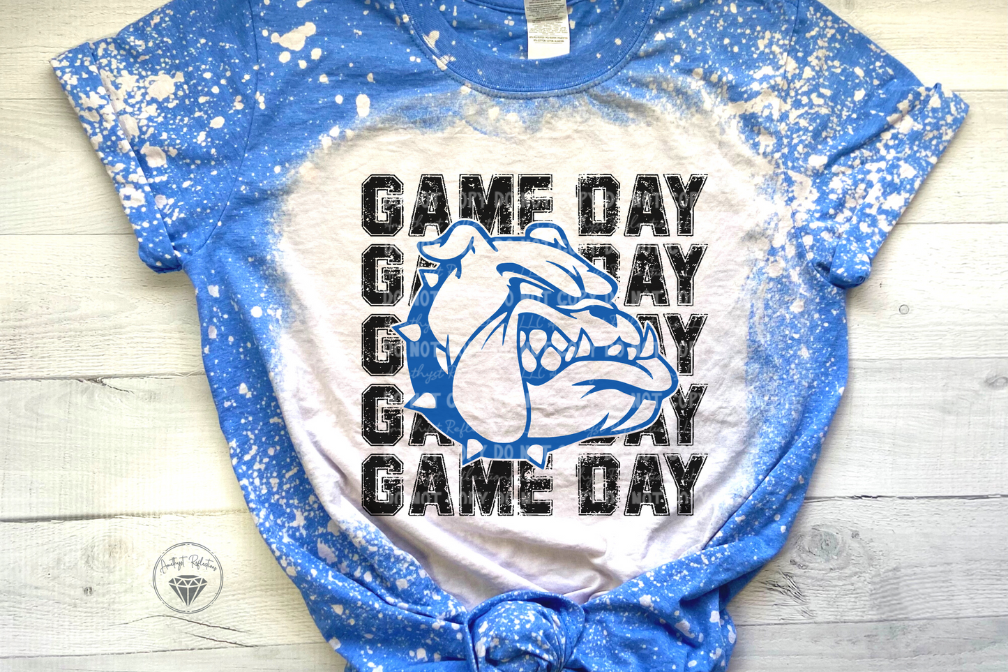 Game Day Bulldogs Bleached - Youth Sizes