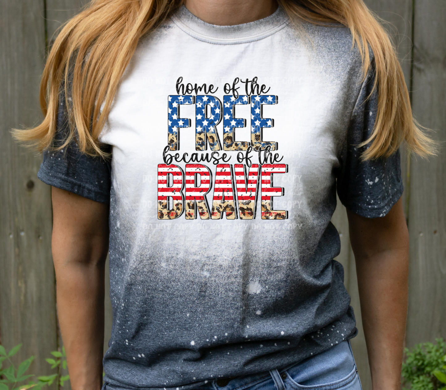 Home of the Free Because of the Brave : Camo and Flag Font