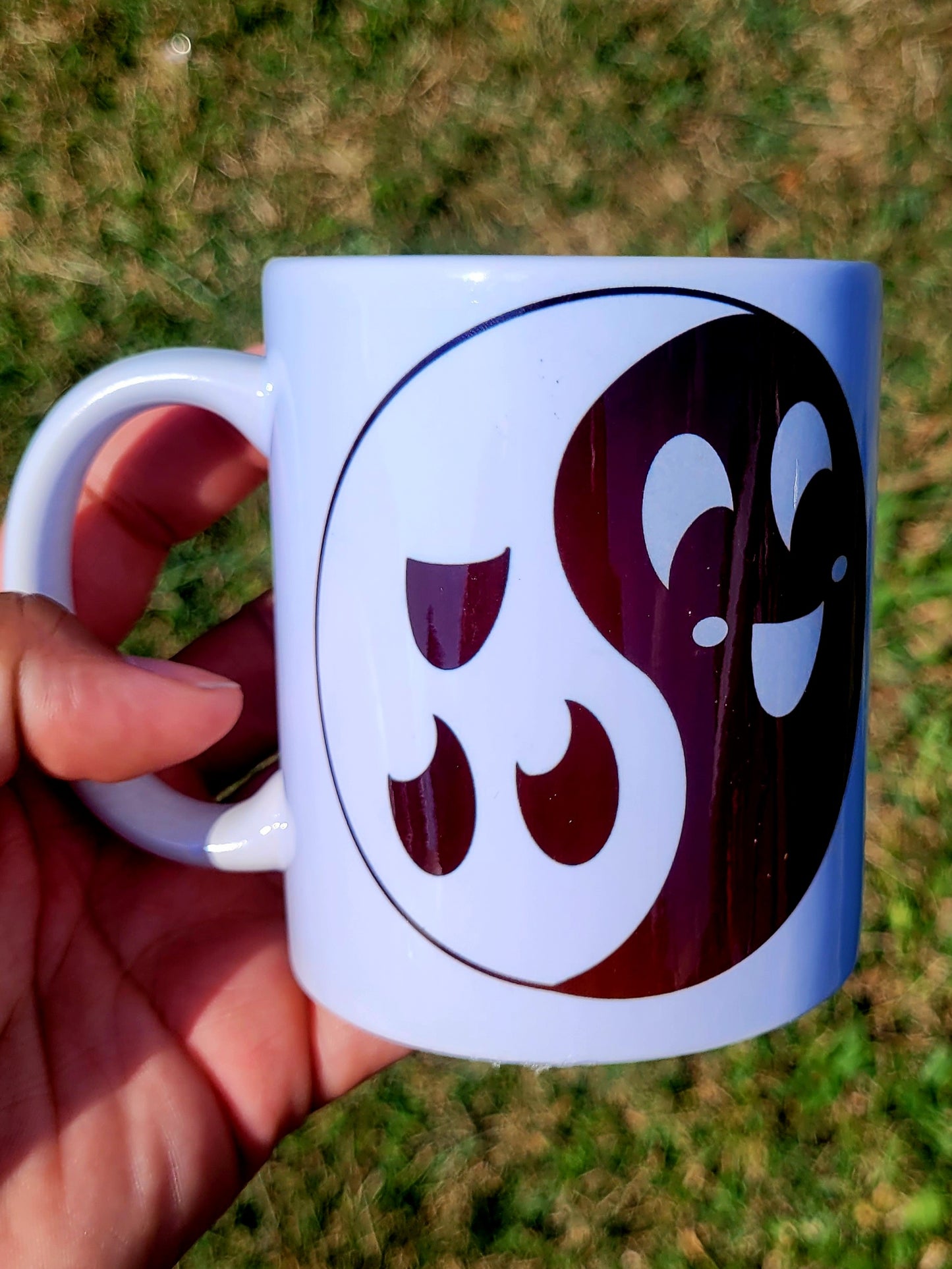 Yin Yang Ghost Coffee Mug