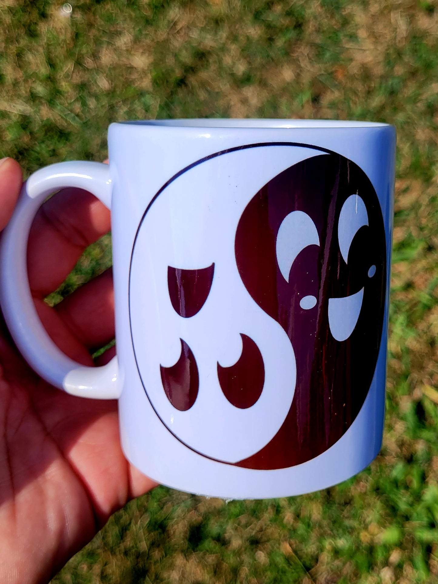 Yin Yang Ghost Coffee Mug