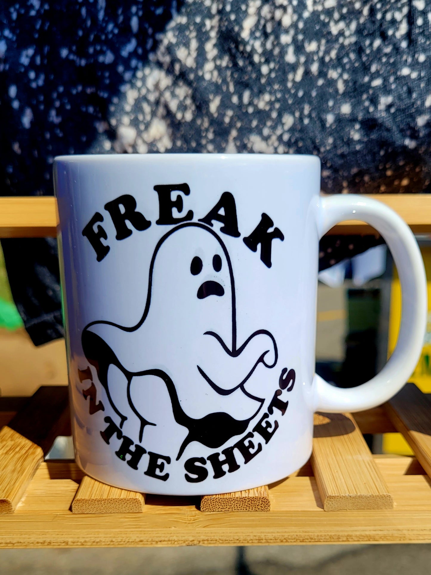 Freak in the sheets coffee mug