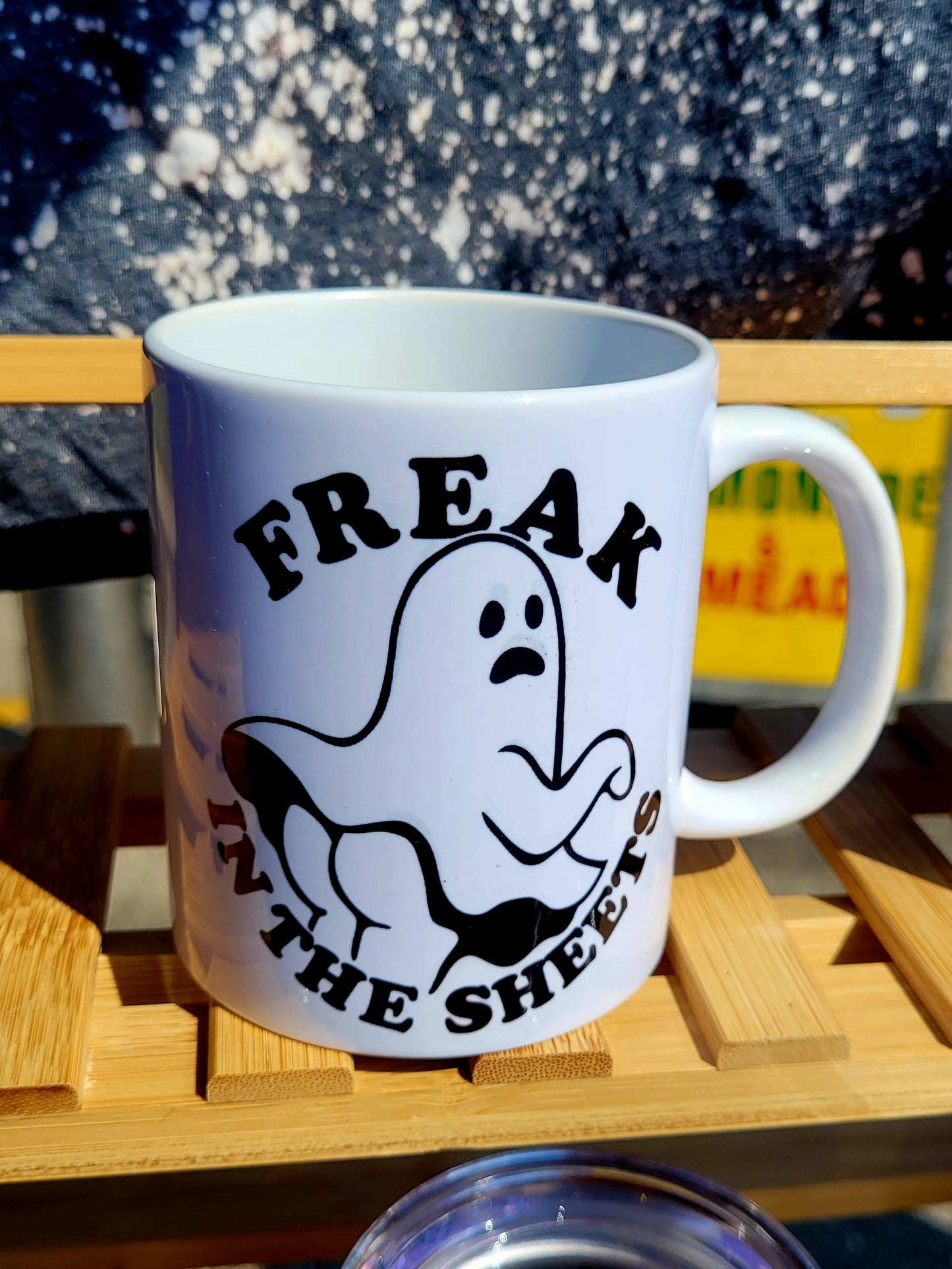 Freak in the sheets coffee mug
