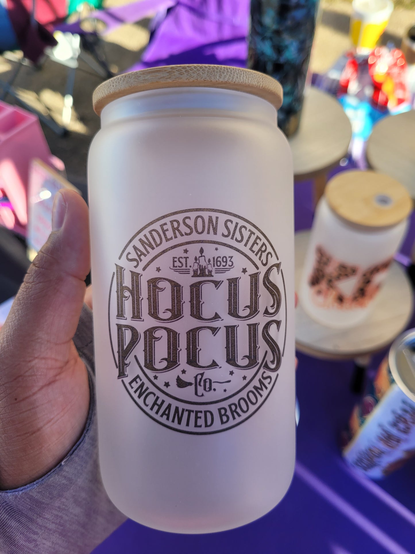 Hocus Pocus Glass Can