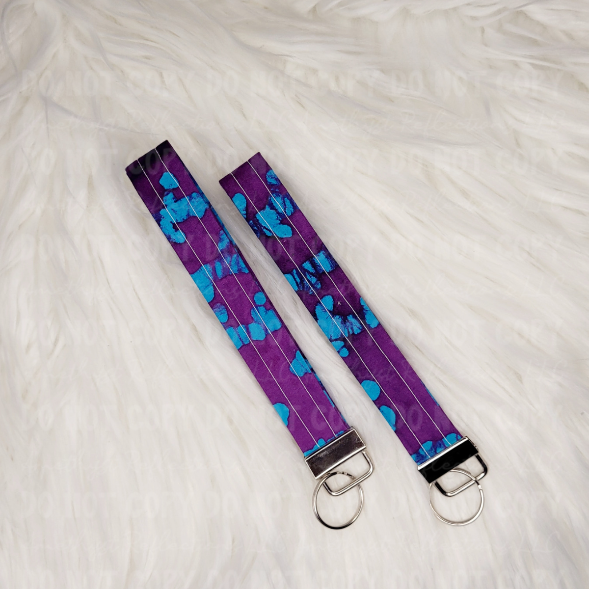 Purple Watercolor Wristlet