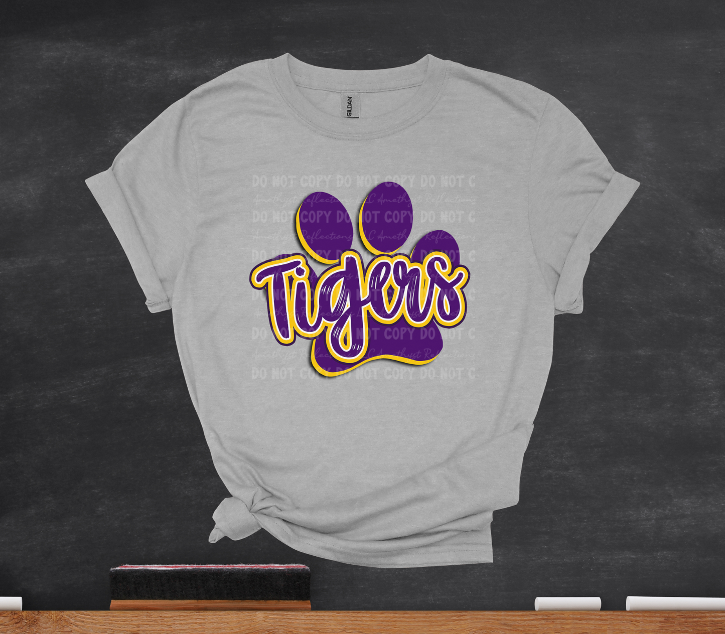 Tigers Purple/Gold Paw - Youth Sizes