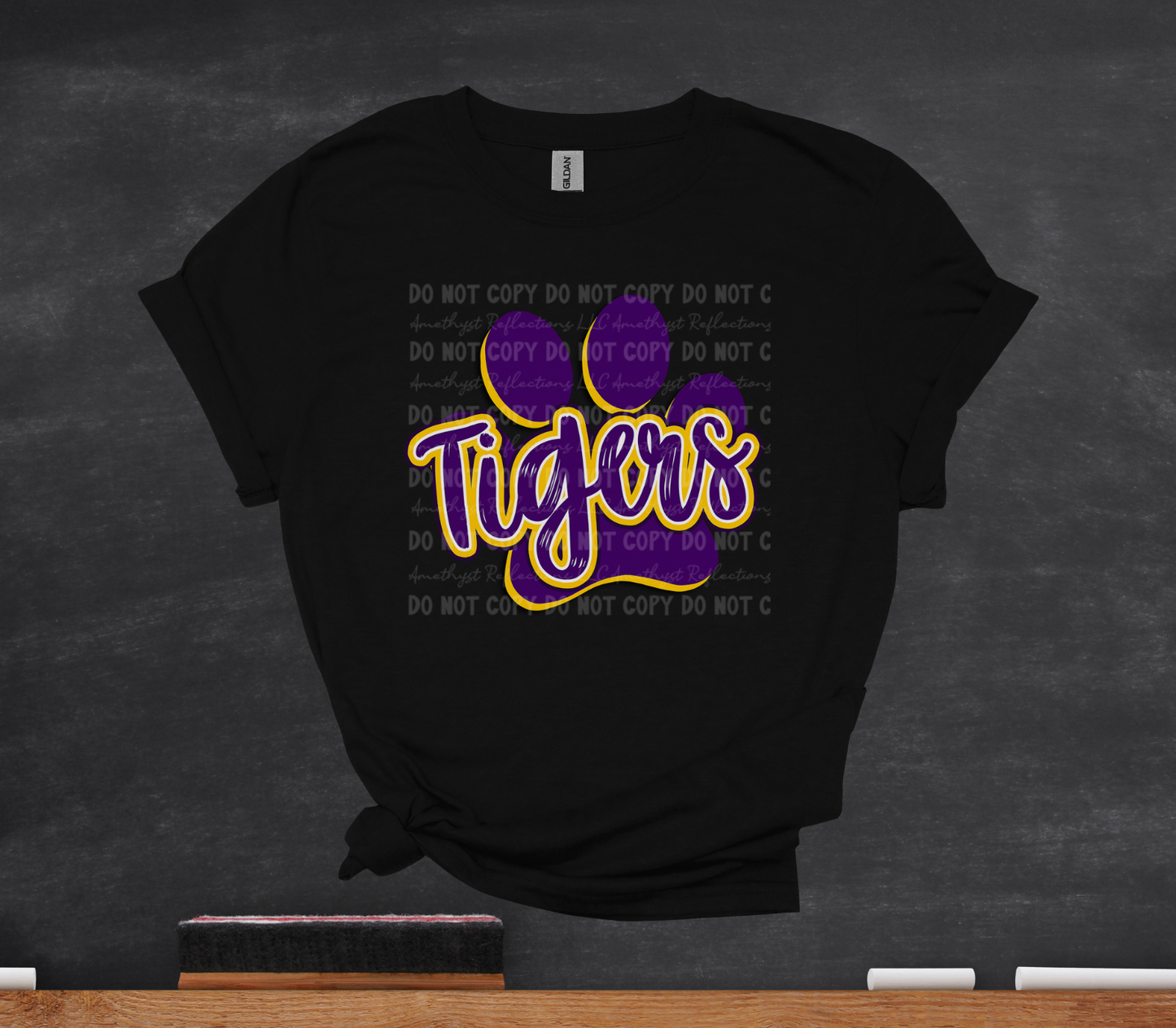 Tigers Purple/Gold Paw - Youth Sizes