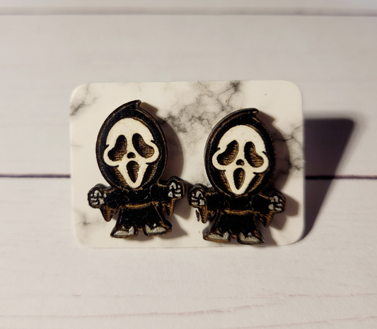 Horror Earrings - Ghostface - 0.8in