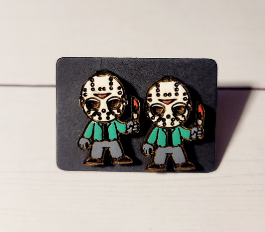 Horror Earrings - Jason - 0.8in