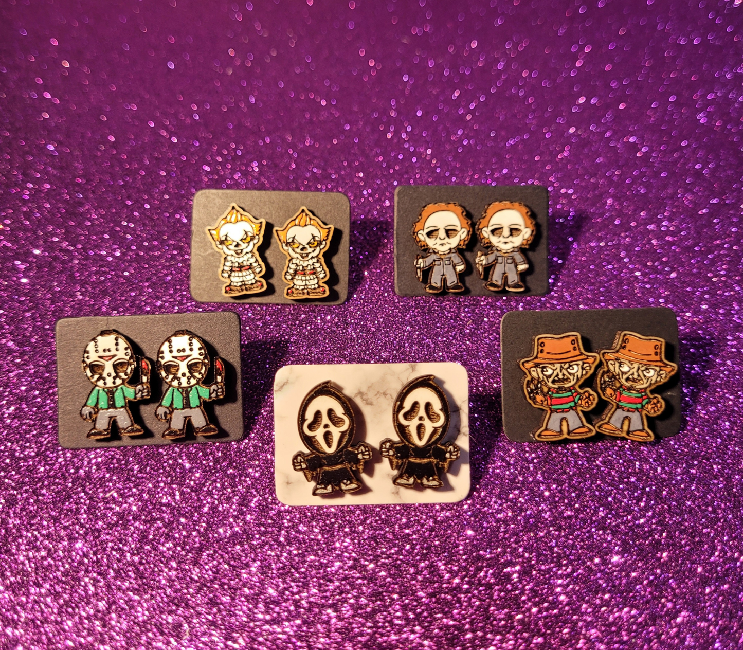 Horror Earrings - Bundle of 5 - 0.8in