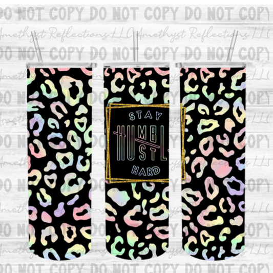 Stay Humble Hustle Hard - Skinny Tumbler