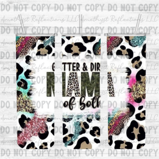 Glitter and Dirt - Skinny Tumbler