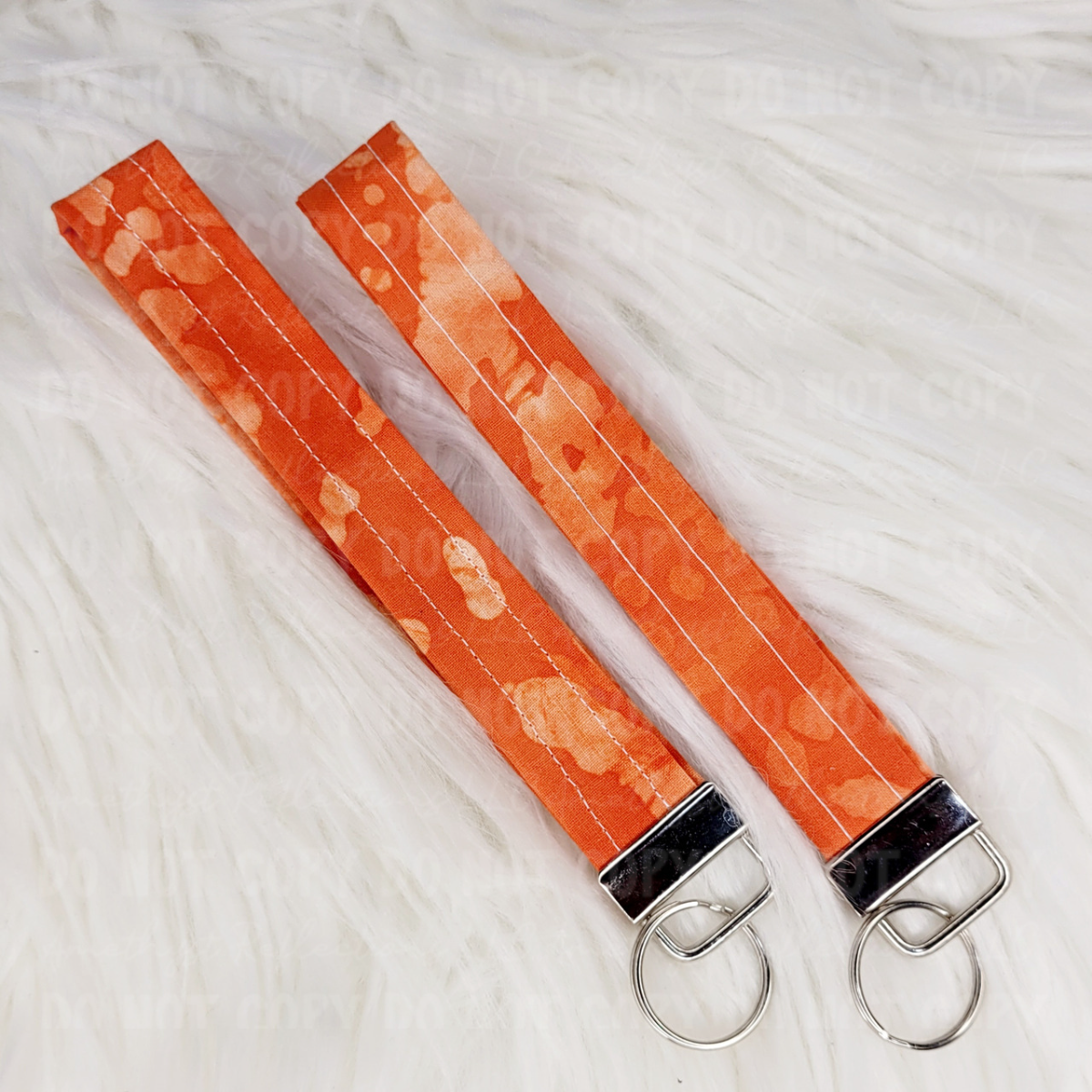 Orange Watercolor Wristlet