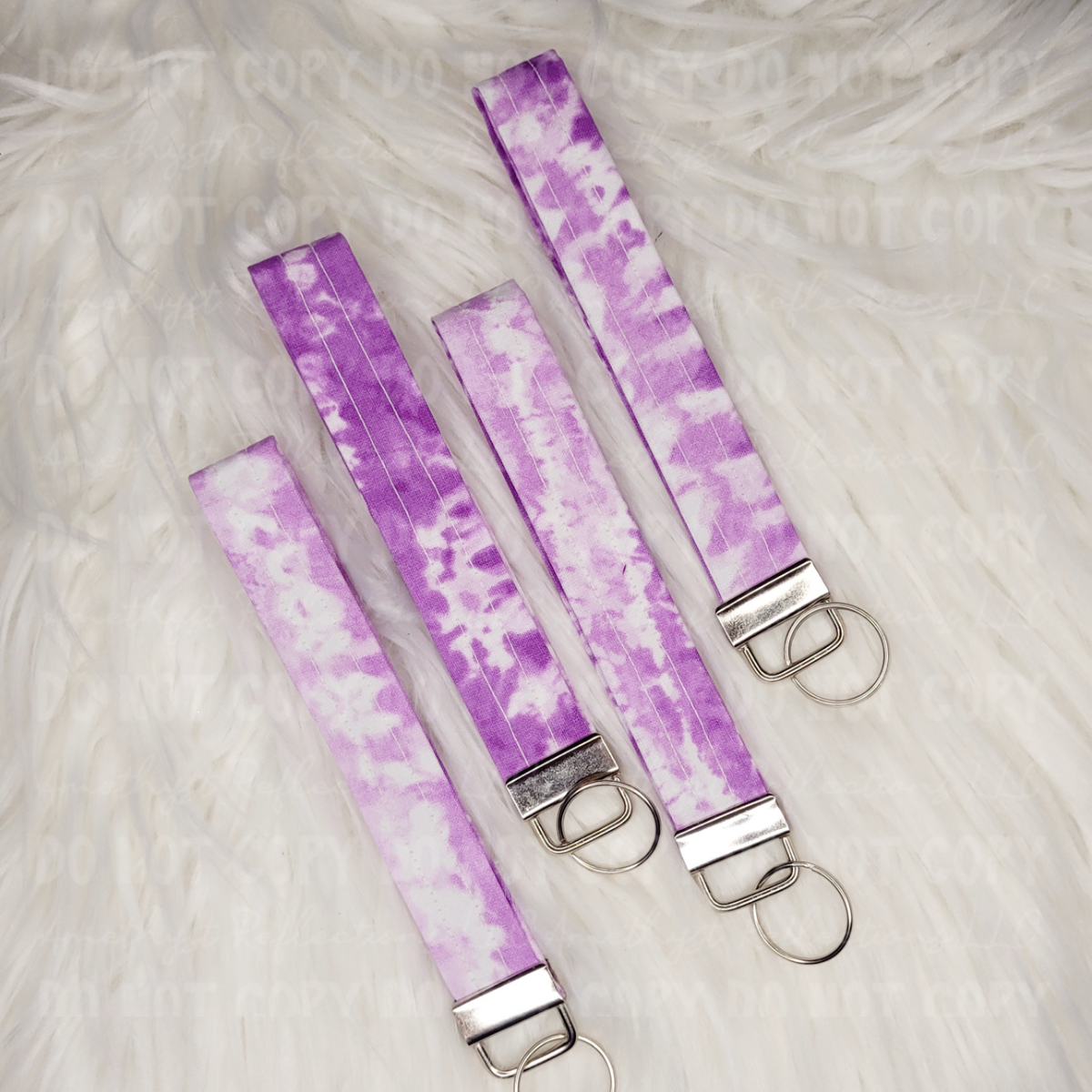 Purple Tie Dye Wristlet