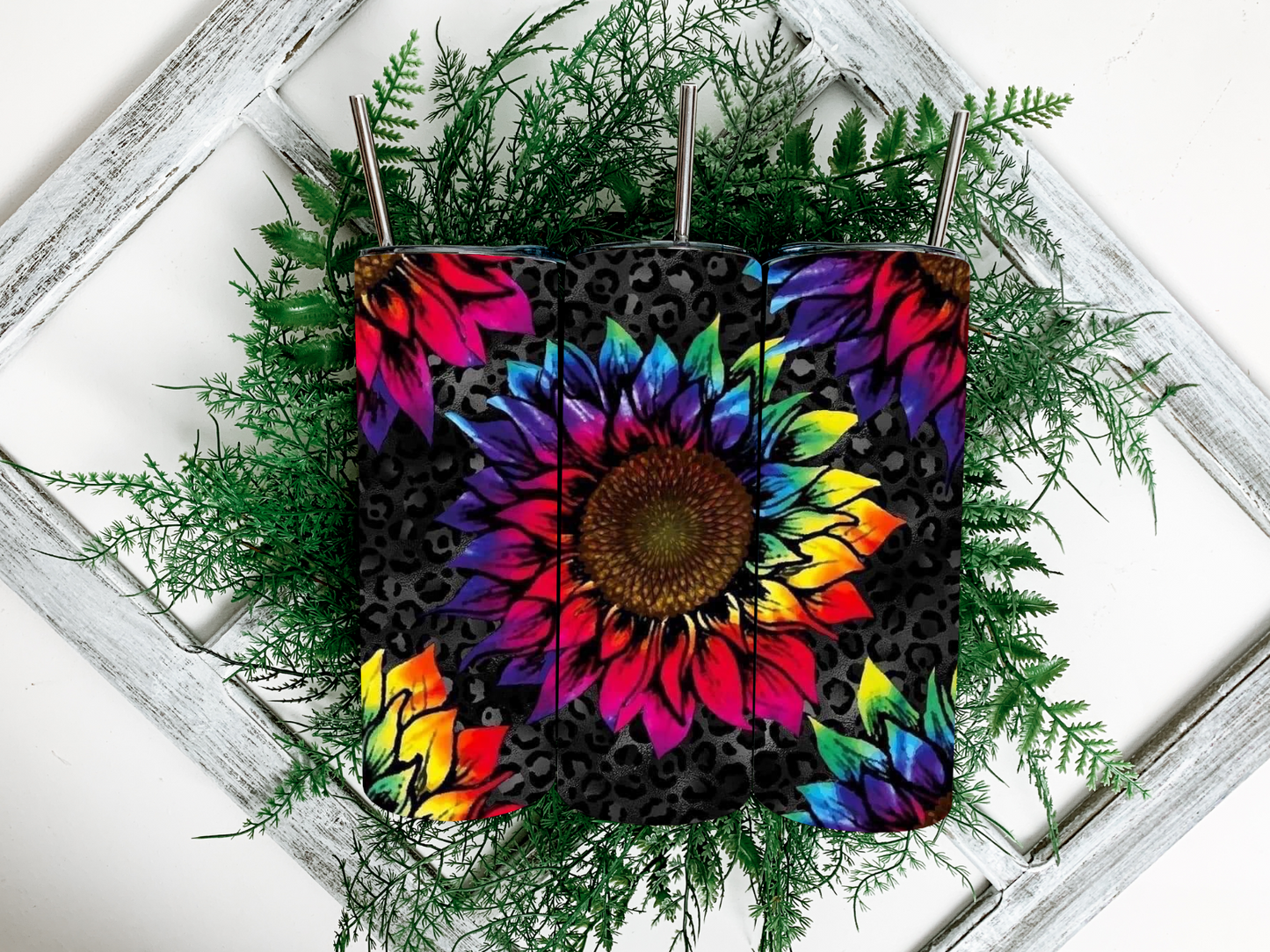 Tie Dye Sunflower